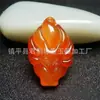 Colgante de Ágata Roja Tipo Hielo de Guanyin Buda, Hebilla de Paz de Jaspe Rojo, Pixiu, Colgante de Jade Ruyi, Venta al por Mayor para Fuentes de Transmisión en Vivo