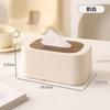Caixa de Lenços Doméstica Fofa com Mola, Acabamento Premium, Tampa de Madeira Espessa, Caixa de Armazenamento para Sala de Estar e Quarto, Caixa de Papel com Tampa de Madeira, Caixa de Guardanapos de Madeira