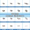 Kit de reparación de tapa de tuerca de tornillo pequeño para anteojos, dorado y negro, destornillador Phillips, accesorios de herramientas para patillas de montura
