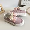 Estilo de Hong Kong Casual Cadarços Duplos Sola Grossa Tênis de Treino Alemão Sapatos Femininos Sapatos Brancos Tênis de Skate Nicho 2025 Primavera Novo 6604