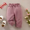 Calça Infantil Transfronteiriça Europeia e Americana Primavera e Outono Casual para Meninos e Meninas Calça Esportiva Elástica Calça Infantil Fofa para Bebês Liquidação