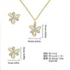 Juego de Collar y Aretes Cobre Perla Brillante Chapado en Oro Cobre No Decolorable Lujo Ligero de Alta Gama Joyería al por Mayor Transfronteriza para Mujer