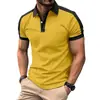 Camisa POLO de manga corta para hombre de venta caliente transfronteriza europea y americana, impresión 3D, casual de negocios, botón, solapa, Polo