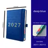 Agenda Diaria 2027 en Inglés A5 con Correa, Cuaderno de Gestión del Tiempo, Cuaderno de Planificación Eficiente Diario de Una Página
