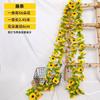 Enredadera de Girasol Artificial, Enredadera de Flores Falsas para Colgar en Pared Interior, Cubierta para Tubería de Aire Acondicionado