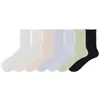 Calcetines de malla finos de tubo medio sin costuras para mujer, de primavera y verano, transpirables, resistentes al olor, antibacterianos, suaves, amigables con la piel y duraderos sin hacer bolitas