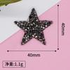 Estrela de Cinco Pontas Personalizada Diamante Quente Colorido Estrela de Cinco Pontas Patch de Tecido Diamante de Resina DIY Sapatos, Chapéus, Bolsas e Acessórios Patch Adesivo Hot Melt