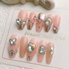 Nueva Luz de Arte de Uñas Color Claro Blanco Joyería de Aleación Ciber Celebridad Cristal Colorido Diamante Completo Colorido Cuadrado Gordo Metal Decoración de Uñas Diamante Grande