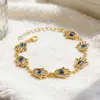 Pulsera de Joyería Transfronteriza Pulsera de la Mano del Ojo Maligno de Fátima Simple y Versátil
