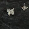 Aretes de Plata Tachuelas Soportes Vacíos Materiales DIY para Incrustar Bordado Antiguo Accesorios para Tachuelas Base Portadores de Oreja Vacíos