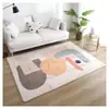 Alfombra de imitación cachemir al por mayor del fabricante Alfombra nórdica minimalista para sala de estar Alfombra para dormitorio junto a la cama Cobertura total Alfombra suave Felpudo