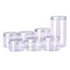 Frasco PET Transparente de Boca Larga para Creme Facial, Máscara de Argila, Máscara Capilar, Frasco para Creme Esfoliante, Pote para Doces e Nozes