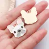 Pingente Desenho Animado Estampa Fofa Chihuahua Corgi Bulldog Francês Dachshund Acessórios DIY para Coleira de Pet