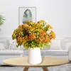 7 Garfos Simulação Milanês Frutas Casa Desktop Vaso de Flores Arranjar 7 Garfos Pequena Planta de Frutas Silvestres Material de Parede Cerca Inserir
