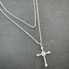 Collar Cruzado Dulce Fresco Sexy Gargantilla Básica Multicapa Cadena para el Cuello de Gama Alta Cadena para Clavícula de Hombre Collar de Mujer
