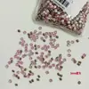 Pedras de Strass para Unhas Zircônia Rosa 5A Chanfrada Mini Pedras Pequenas Redondas Quadradas Rombos Tiras Longas Marquise Pedras de Strass para Unhas