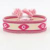 Miles de Lazos de Apoyo para Eventos Deportivos al por Mayor Listos para Usar, Pulseras de Amistad con Diseño Bordado, Pulseras de Letras