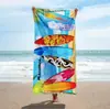 Toalla de Baño Microfibra Absorbente Lista para Usar Popular Transfronteriza Vacaciones Activo Secado Rápido Toalla de Playa Estampada Costas