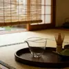 Juego de Té Kung Fu con Forma de Gota de Agua de Alto Borosilicato, Taza para Compartir Té Casera, Taza Creativa Resistente al Calor para Degustación de Té