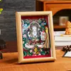 Estatua de Buda Thangka, Retrato de Bodhisattva, Salón Budista, Estudio, Escritorio de Oficina, Marco de Fotos, Pintura Colgante, Adornos de Escritorio de Animales del Zodiaco Budista