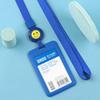 Portatarjetas retráctil con hebilla para identificación de trabajo, personalización, gafete de empleado, cordón para gafete, marca de fábrica, gafete escolar para estudiante, tarjeta de comida, permiso de trabajo