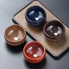Conjunto de chá de mudança de forno Tianmu Jianzhan copo único de quatro peças Xícara de chá de xícara de chá conjunto Tea Bowl terno Jianzhan de cinco formas de xícara
