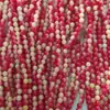 Douyin Duas Cores Imitação Jade Branco Vidro Contas Redondas Contas Soltas diy Acessórios Material para Contas Pulseira Colar Brincos