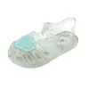 Moda Europea y Americana Verano Niña Bebé Baotou Sandalias y Chanclas de Gel Calzado Casual Infantil Zapatos de Princesa de Amor Zapatos Individuales Zapatos de Playa