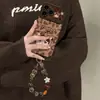 Pulsera de Muñeca Llorona Estampado de Leopardo Adecuada para Funda de Teléfono Apple 17pm iPhone15 Silicona 16 Gamuza 18 Dibujos Animados 14 Femenina
