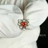 Pendientes de Botón Corazón Hueco de Diamante Completo de Aleación de Titanio Zirconia G23 Titanio Rosca Interna Cartílago Stud Labio Stud Piercing Joyería