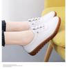 Zapatos blancos pequeños de suela blanda para mujer, nuevos de primavera 2024, transpirables, versátiles, casuales, zapatos para madre, venta al por mayor, generación
