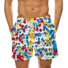 Color de verano europeo nuevo pantalón de playa color punto degradado impresión 3D pantalón de playa para hombre outlet de fábrica