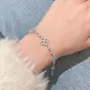 Pulseira de Amizade Florzinha para Mulheres, Design de Nicho Estilo Ins, Temática Floresta, Pulseira Doce para Estudantes, Fresca e Simples, Pulseira Versátil