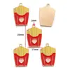 Accesorios para joyería de aleación DIY con forma de gota de aceite, hamburguesa, pizza, pastel, postre, comida, colgante, colgante para llavero W416