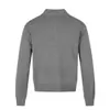 MFY253 Suéter de Tricô Liso Estilo Old Money Streetwear Retrô para Homens e Mulheres, Cardigã Suéter Masculino Tendência com Elementos de Design