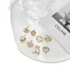 Accesorios de joyería vintage collar con colgante de diamante diy pendientes pendientes corazón de amor estrella estrella rosa alce