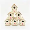 Casa de Pájaros de Madera DIY Transfronteriza Nido de Pájaros Juguete de Ensamblaje Pintura Creativa con Graffiti Manualidades Caseras Hechas a Mano