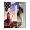 Adecuado para Funda de Teléfono Móvil Samsung A16, Funda de Vidrio S25Ultra Anime A90, Funda Protectora S26Plus Dos Dimensional S24