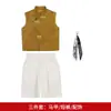 Nuevo traje Tang estilo chino para niños en verano, nuevo atuendo de estilo tradicional para fotografía en el jardín, recitación y desfiles