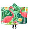 Manta con Capucha de Franela Personalizada, Manto Chal con Estampado Navideño para Adultos, Manta Gruesa Perezosa de Halloween
