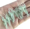 Luya Isca Artificial 4cm Camarão Pequeno Camarão Gancho Luminoso Boca Armadilhada Bass Matar Pesca Marítima Água Doce Isca Artificial Isca Macia Artificial