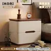 Mesita de noche de madera maciza, simple y moderna, modelo nuevo para uso doméstico, gabinete de almacenamiento de lujo ligero, dormitorio creativo, mesita de noche sin instalación