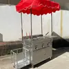 Estufa de Gas del Fabricante, Teppanyaki, Carrito de Comida Callejera Nocturna, Freidora, Carrito Multifuncional para Puesto, Equipo Estándar para Tofu Frito y Arroz Frito