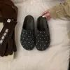 Mules Cerrados de Cuña con Lunares para Mujer, Nuevo Estilo Otoño 2026, Mules Versátiles Cómodos sin Cordones para Mujer