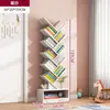 Estantería Pequeña Almacenamiento Forma de Árbol de Pie Gabinete de Dormitorio Estante de Almacenamiento para Sala de Estar Hogar Estantería Estrecha Creativa de Múltiples Niveles