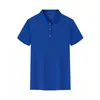 Camisa Polo de seda gelada de secagem rápida feita sob medida uniforme de equipe corporativa camisa de trabalho de manga curta de verão camisa publicitária com texto e logotipo impressos
