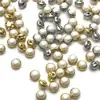 Atacado de Ponto Fivelas Cobertas com Pérolas Cruzadas Botões de Roupa Costurados à Mão Fivelas Decorativas de Pérola para Bonecas de Pano Acessórios de Joias DIY