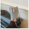 Bolso Pequeño de Mezclilla Elegante para Mujer de Comercio Exterior Transfronterizo, Bolso Cuadrado Pequeño de Moda Nueva para Teléfono Móvil con Correa de Hombro de Cadena, Bolso Cruzado de Moda
