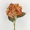 Pintura al Óleo Retro Hortensias Flores Artificiales en Colores de Otoño, Flores Falsas de Alta Gama para Decoración de Sala de Estar y Mesa de Comedor, Flores para Decoración de Bodas