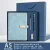 Caixa de Presente Conjunto de Cadernos Executivos com Logotipo Personalizado, Lembrança para Reuniões de Escritório Corporativo para Clientes e Funcionários, Caderno
